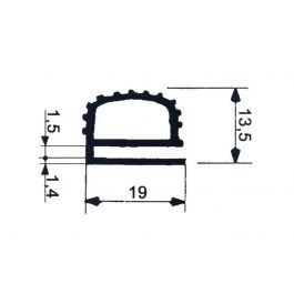 Fermod 27F omsluitdeurrubber
